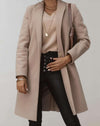 Charlene -Elegante trenchcoat met enkele knoopsluiting en zakken