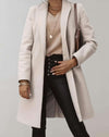 Charlene -Elegante trenchcoat met enkele knoopsluiting en zakken