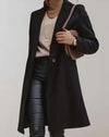 Charlene -Elegante trenchcoat met enkele knoopsluiting en zakken