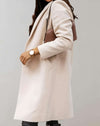 Charlene -Elegante trenchcoat met enkele knoopsluiting en zakken