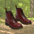 Marcelly | Lichtgewicht Dames PU-leer Laarzen – Ademend Ontwerp met Antislip Zool-Rood