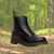 Marcelly | Lichtgewicht Dames PU-leer Laarzen – Ademend Ontwerp met Antislip Zool-Zwart2