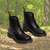 Marcelly | Lichtgewicht Dames PU-leer Laarzen – Ademend Ontwerp met Antislip Zool-zwart