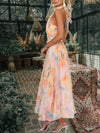 Women's Dress - Maxi zomerjurk met halternek, rugloos ontwerp - S - Zarandi Amsterdam