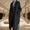 Erin | Lange Elegante Wolmantel voor een Stijlvolle Silhouet