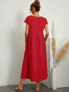 Julie | Elegante Stile Confortevole | Vestito di Lino di Cotone