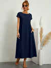 Julie | Elegante Stile Confortevole | Vestito di Lino di Cotone