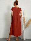 Julie | Elegante Stile Confortevole | Vestito di Lino di Cotone