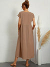 Julie | Elegante Stile Confortevole | Vestito di Lino di Cotone