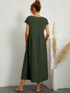 Julie | Elegante Stile Confortevole | Vestito di Lino di Cotone