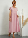 Julie | Elegante Stile Confortevole | Vestito di Lino di Cotone