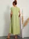 Julie | Elegante Stile Confortevole | Vestito di Lino di Cotone