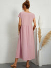 Julie | Elegante Stile Confortevole | Vestito di Lino di Cotone