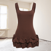Dames zwemkleding - Mikayla | Elegante damestankini met rüschdetails en vierkante halslijn van zachte elastische stof - S - Zarandi Amsterdam