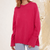 Sweaters - Minimalistische Rond Hals Trui met Elegante Uitstraling - Fuschia - S - Zarandi Amsterdam