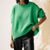 Sweaters - Minimalistische Rond Hals Trui met Elegante Uitstraling - Groen - S - Zarandi Amsterdam