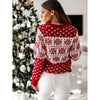 ModeParisienne® Lavia | Maglione invernale da donna con scollo a O e stampa di fiocchi di neve