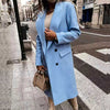 ModeParisienne® Lisa - Elegante Cappotto Lungo Autunnale Con Bottoni