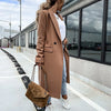 ModeParisienne® Aubrey - Elegante Cappotto Lungo Autunnale con Bottoni per Donne