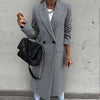 ModeParisienne® Lisa - Elegante Cappotto Lungo Autunnale Con Bottoni