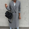 ModeParisienne® Aubrey - Elegante Cappotto Lungo Autunnale con Bottoni per Donne
