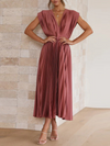 Abito senza maniche con scollo a V | Silhouette che valorizza