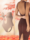 Women's Bra - Naadloze rug - vrij bodysuit beha met zachte, rekbare stof - Beige - S - Zarandi Amsterdam