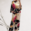 Casual Summer Wear - Natania | Kleurrige Zomerset met Flatterende Pasvorm en Lange Mouwen - Zwart - S - Zarandi Amsterdam