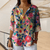 Blouses - **Noémie | Elegante bloemenblouse in zachte polyester met knoopsluiting en lange mouwen - multicolored - S - Zarandi Amsterdam