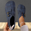 Olina | Zwarte suède loafers dames met elastische sluiting en lichtgewicht zool | Marineblauw