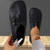 Olina | Zwarte suède loafers dames met elastische sluiting en lichtgewicht zool | Zwart