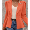 ModeParisienne® Joan - Blazer Donna Liscio con Colletto a Costine | Stile Senza Sforzo per Ogni Occasione