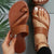 Lederen sandalen vrouw - Orthopedische Sandalen Dames met Kruislings Lederen Bandjes - Zwart - 36 - Zarandi Amsterdam