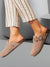 women's sandals - Orthopedische Slippers met Leren Bovenkant en Antislip Zool - Wijnrood - 36 - Zarandi Amsterdam