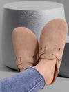 women's sandals - Orthopedische Slippers met Leren Bovenkant en Antislip Zool - Beige - 36 - Zarandi Amsterdam
