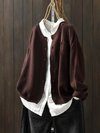 Oversized Cardigan voor dames | Lange Mouw 0