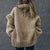 Sweaters - Oversized Trui | Hoge Kraag Winter Casual - Khaki - S - Zarandi Amsterdam