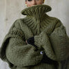 Sweaters - Oversized Trui | Hoge Kraag Winter Casual - Groen - S - Zarandi Amsterdam