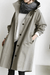 Women's Coat - Oversized jas met capuchon voor dames | Waterdicht - Grijs - S - Zarandi Amsterdam