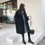 Winter Coat - Oversized trenchcoat voor dames | Wolmix Jas - Zwart - S - Zarandi Amsterdam