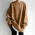 Women's Sweater - Oversized trui voor dames | Gestructureerde stof - Bruin - S - Zarandi Amsterdam