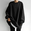 Women's Sweater - Oversized trui voor dames | Gestructureerde stof - Zwart - S - Zarandi Amsterdam