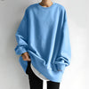 Women's Sweater - Oversized trui voor dames | Gestructureerde stof - Blauw - S - Zarandi Amsterdam