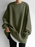 Women's Sweater - Oversized trui voor dames | Relaxte pasvorm - Legergroen - S - Zarandi Amsterdam