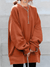 Women's Sweater - Oversized trui voor dames | Relaxte pasvorm - Oranje - S - Zarandi Amsterdam