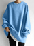 Women's Sweater - Oversized trui voor dames | Relaxte pasvorm - Lichtblauw - S - Zarandi Amsterdam