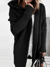 Women's Cardigan - Oversized vest met capuchon voor dames | Lang - Zwart - S - Zarandi Amsterdam