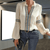Dames Tops - Pacifica | Witte Blouse Dames van Hoogwaardige Katoenmix met Unieke Details en Korte Mouwen - S - Zarandi Amsterdam