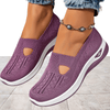 Casual Summer Wear - Palma | Comfortabele orthopedische slip - on schoenen voor vrouwen met boogondersteuning en gedempte inlegzolen - Lila - 36 - Zarandi Amsterdam
