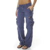 ModeParisienne® Madeleine - Pantaloni cargo da donna con molte tasche